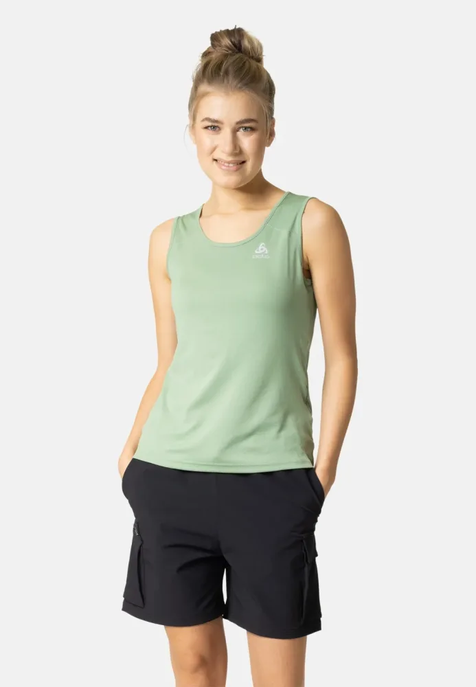 Odlo Cardada Tank für Damen - Wandern, Casual Comfort - grün, XS