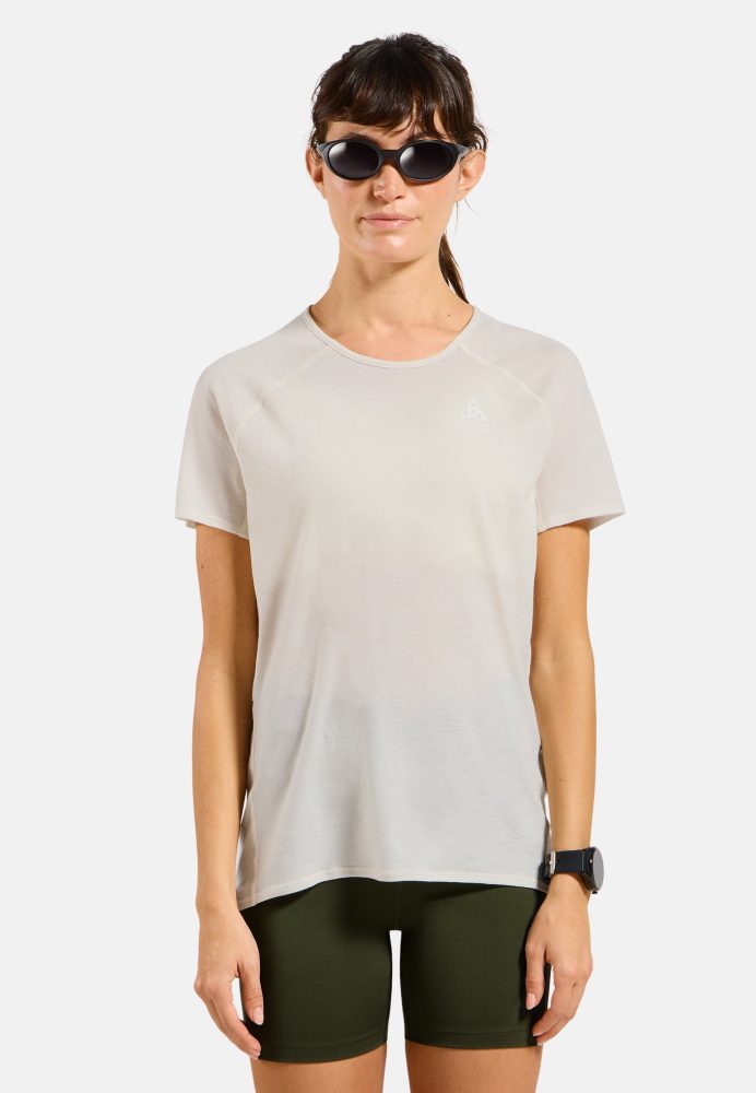 Odlo X-Alp 115 Lauf-T-Shirt für Damen - Trail Running, Wandern - beige, XL