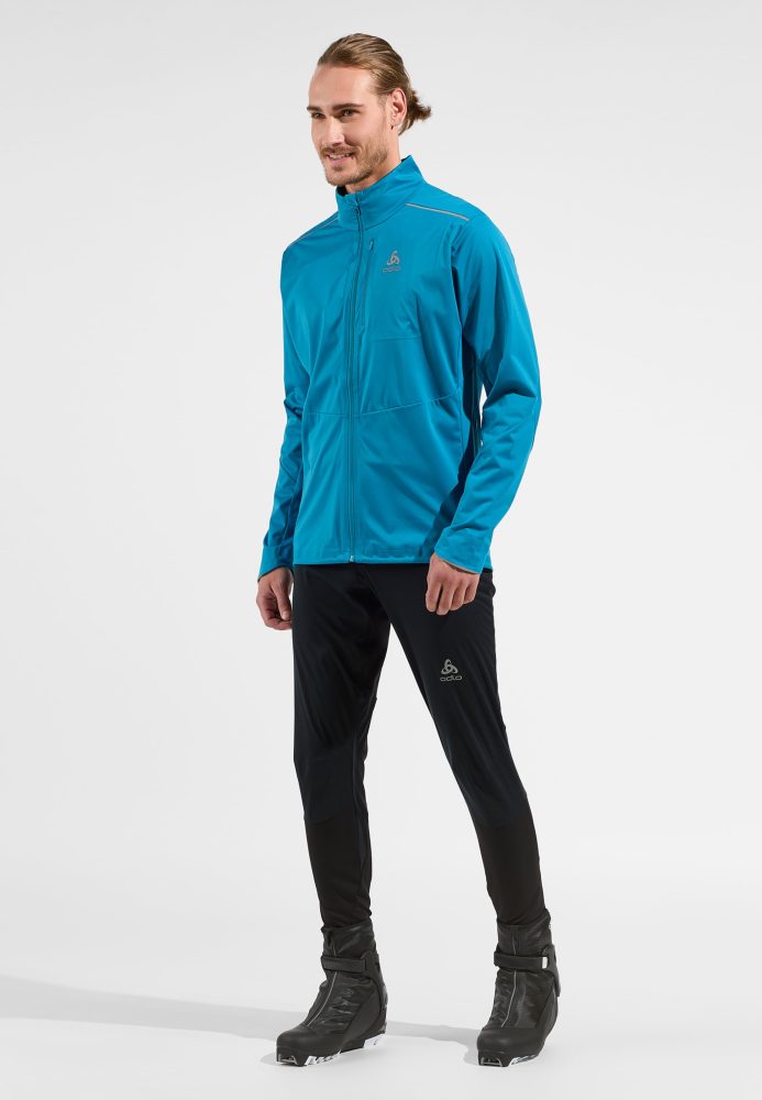 Odlo Langnes Langlaufjacke für Herren - Skilanglauf - blau, S