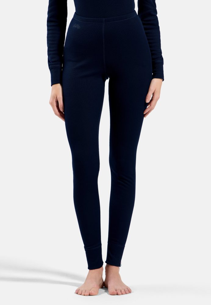 Odlo Active Warm 80th Anniversary Base Layer Tights für Damen - Wandern, Ski & Snow - marineblau, S