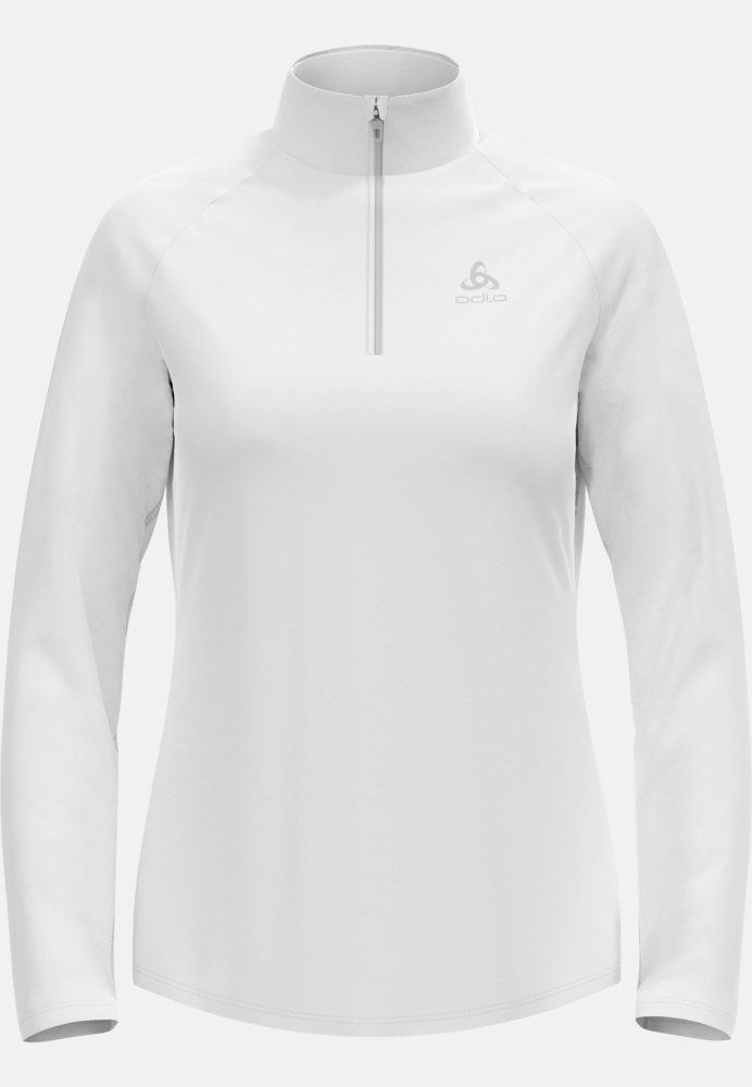 Odlo Besso Mid Layer Half-Zip für Damen - Ski & Snow - weiss, L