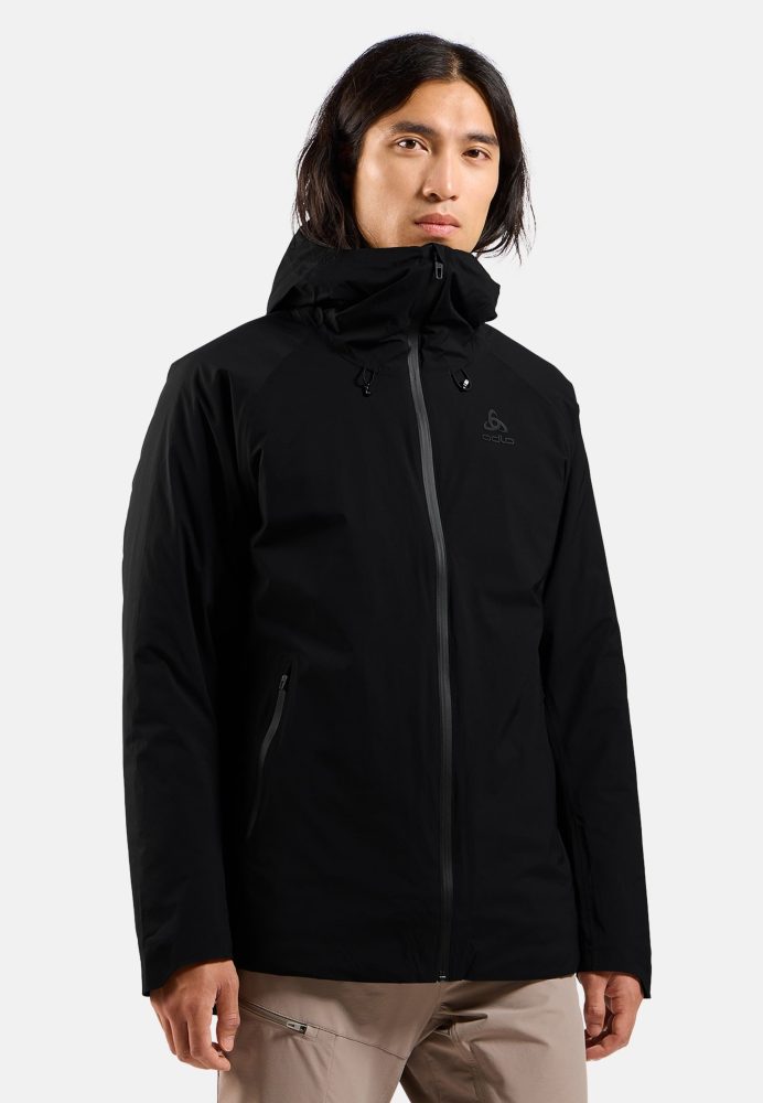 Odlo Ascent S-Thermic Waterproof Isolationsjacke für Herren - Wandern, Casual Comfort - schwarz, S