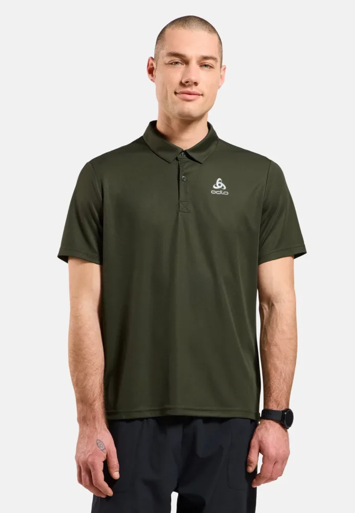 Odlo Cardada Poloshirt für Herren - Wandern, Casual Comfort - grün, S