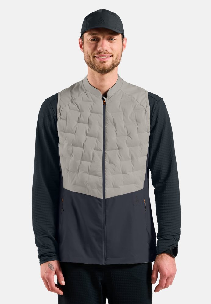Odlo Zeroweight Insulator Laufweste für Herren - Skilanglauf, Running - grau, S
