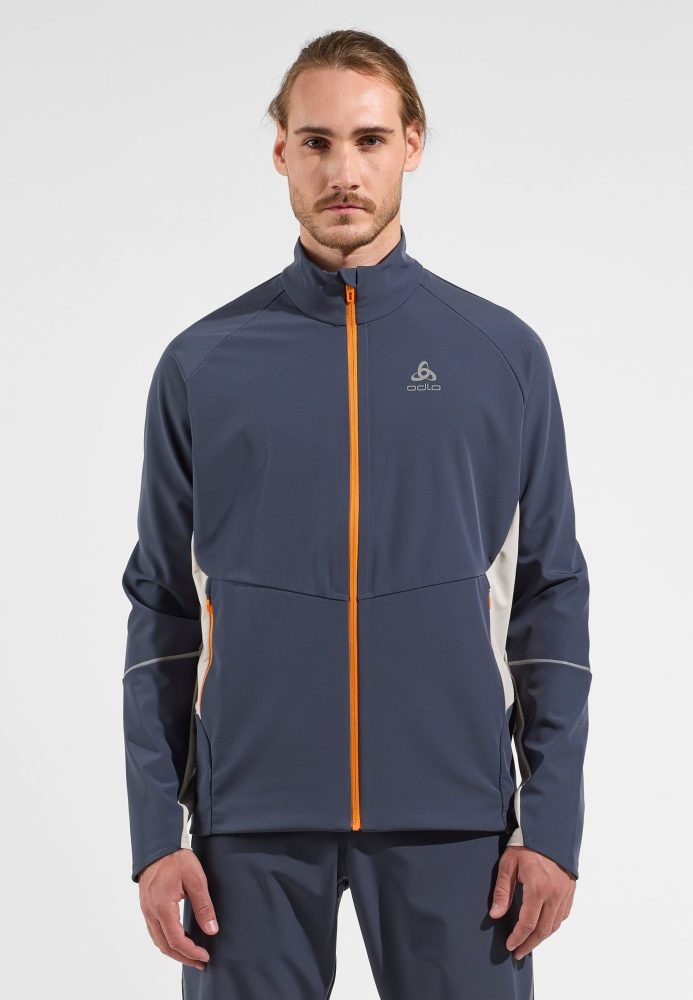Odlo Engvik Langlaufjacke für Herren - Skilanglauf - blau, S