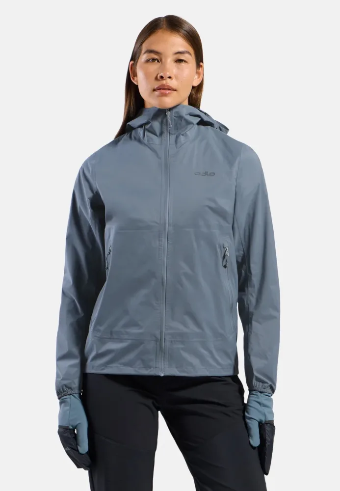 Odlo Essential 2.5L Waterproof Jacke für Damen - Wandern - grau, S