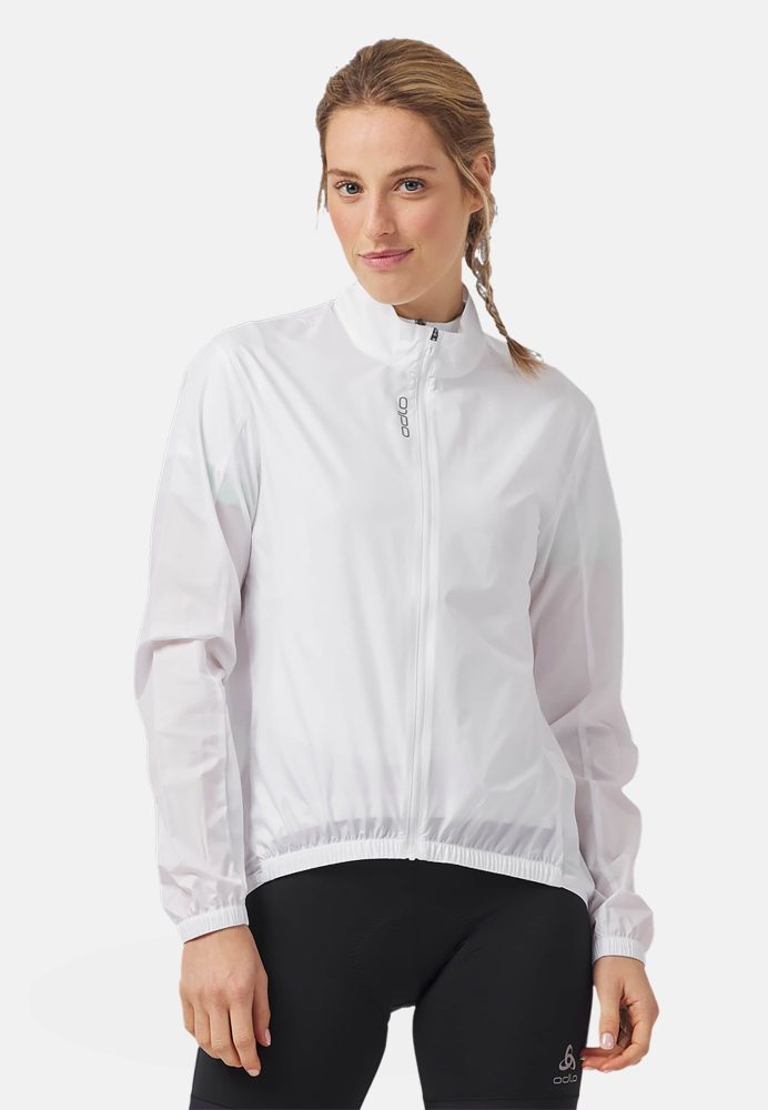 Odlo Essential Windproof Radjacke für Damen - Radsport - weiss, S