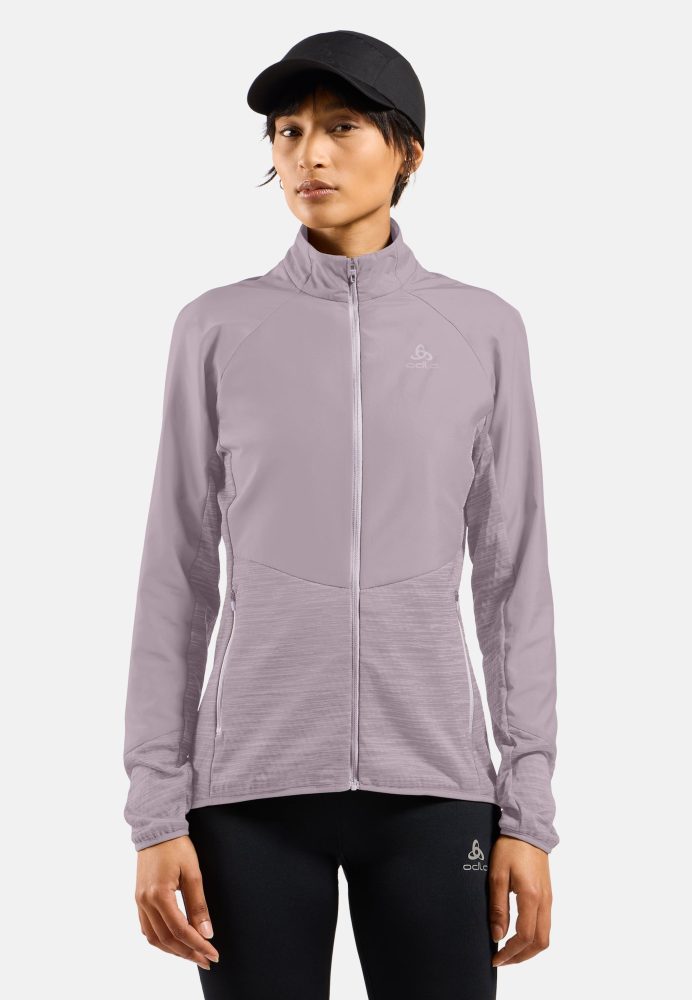 Odlo Essential Insulator Hybrid Laufjacke für Damen - Running - lila, L