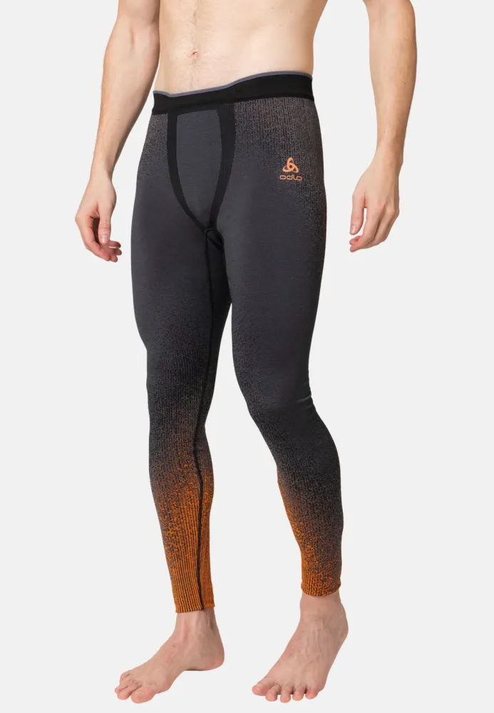 Odlo Blackcomb Base Layer Tights für Herren - Skilanglauf, Ski & Snow - orange, S