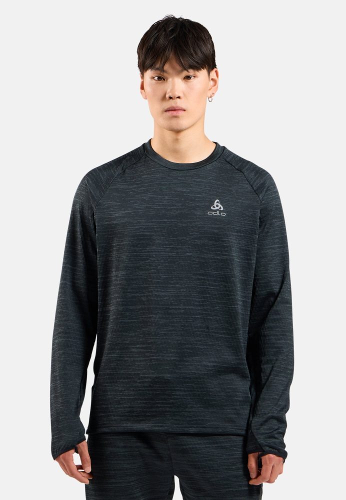 Odlo Essential Thermal Lauf-Mid Layer für Herren - Training, Running - schwarz, L
