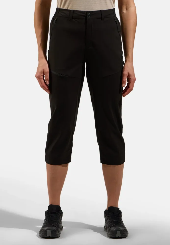 Odlo Ascent Light 3/4 Wanderhose für Damen - Wandern - schwarz, 38