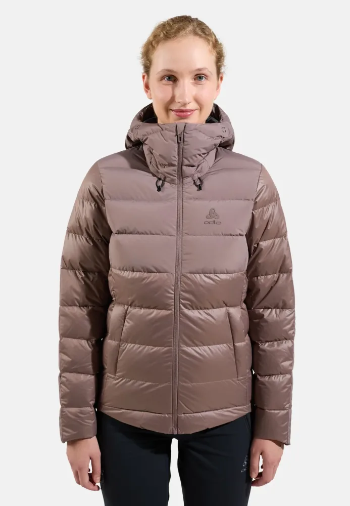 Odlo Severin N-Thermic Hooded Isolationsjacke für Damen - Casual Comfort - braun, XS