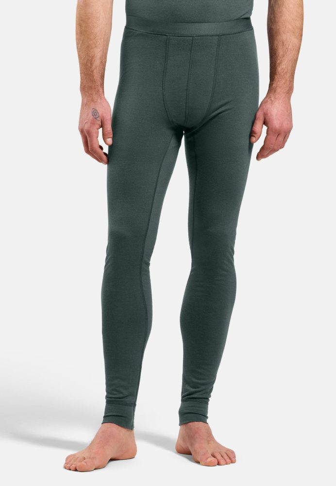 Odlo Merino 200 Base Layer Tights für Herren - Wandern, Ski & Snow - grün, S