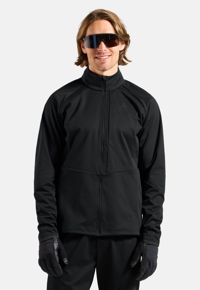 Odlo Zeroweight Elite Windproof Langlaufjacke für Herren - Skilanglauf - schwarz, XXL