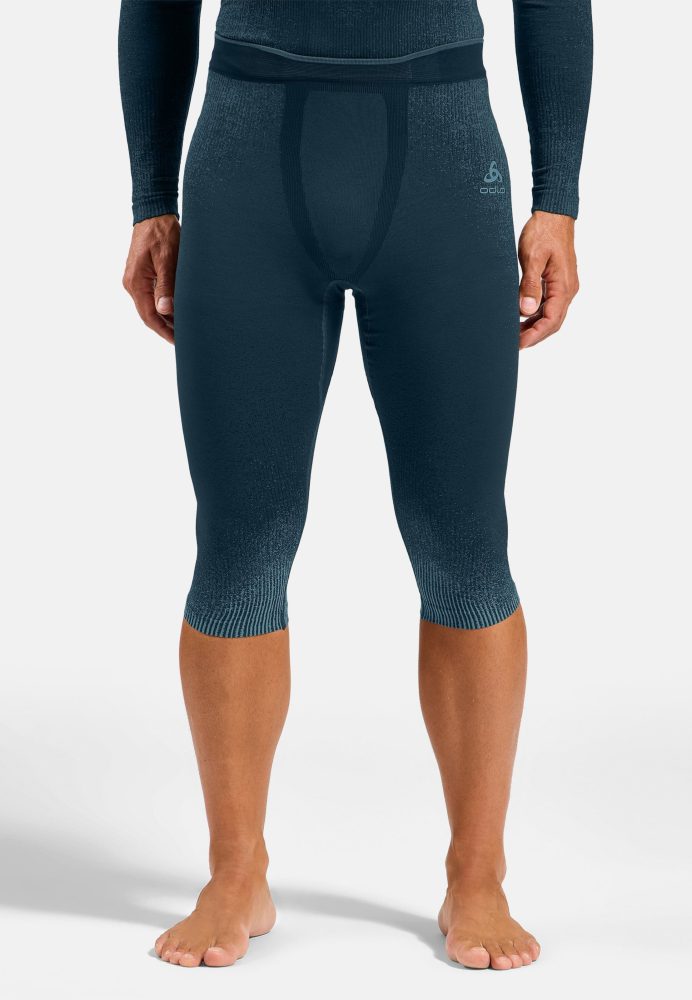 Odlo Blackcomb Base Layer 3/4 Tights für Herren - Skilanglauf, Ski & Snow - blau, S