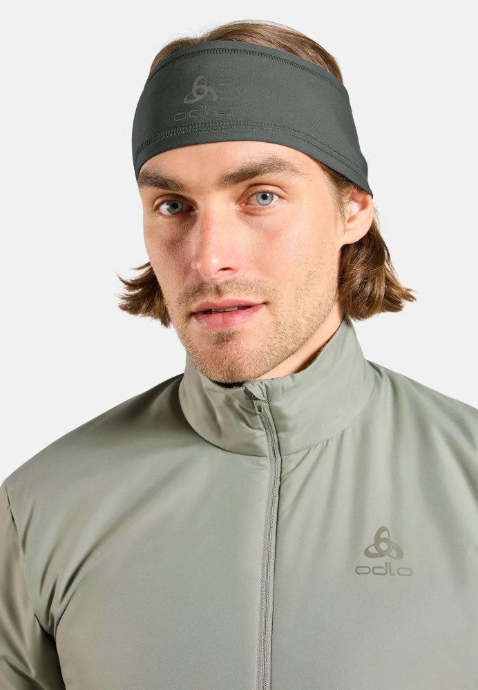Odlo Polyknit Warm Stirnband - Skilanglauf, Radsport - grün, OneSize