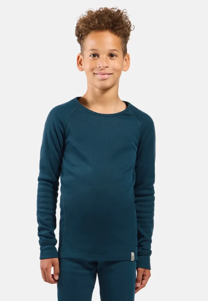 Odlo Active X-Warm Base Layer Shirt für Kinder - Wandern, Ski & Snow - marineblau, 164