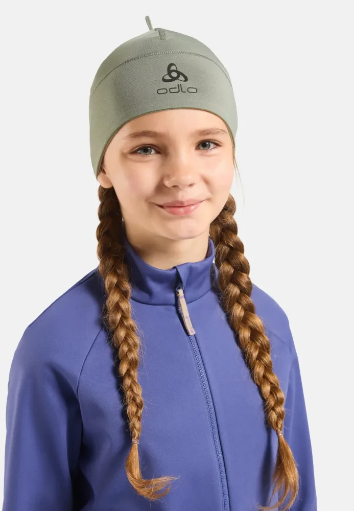 Odlo Polyknit Warm Mütze für Kinder - Skilanglauf, Radsport - grün, OneSize