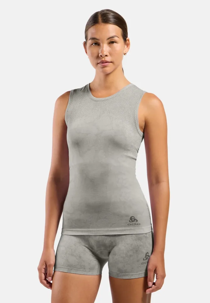 Odlo Performance Light - Rain Dye Base Layer Tank für Damen - Training, Radsport - beige, XL