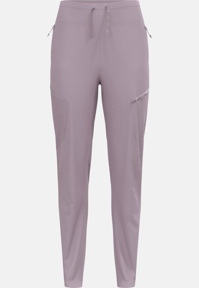 Odlo Zeroweight Windproof X Warm Langlaufhose für Damen - Skilanglauf - lila, M