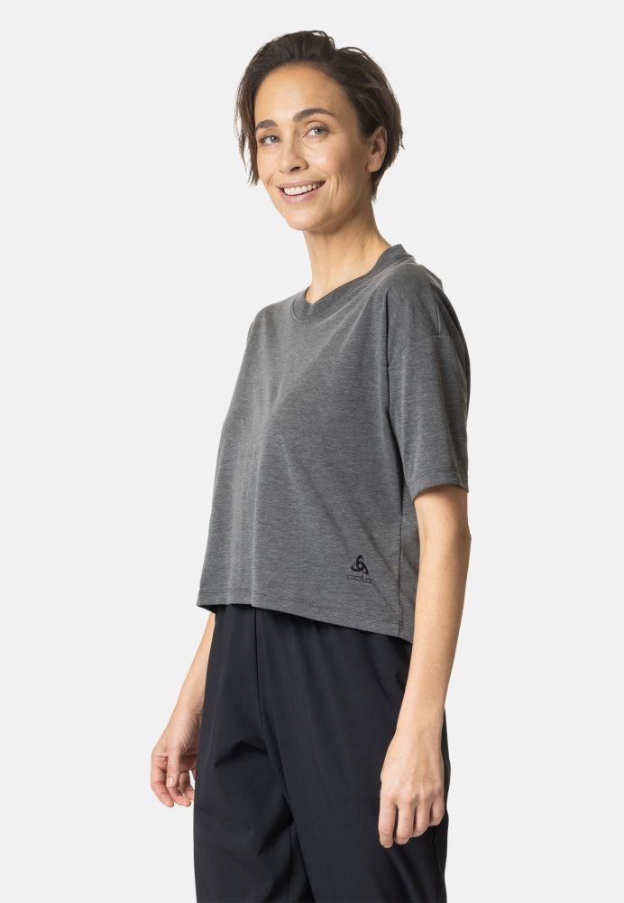 Odlo Active 365 Natural Blend Lauf-T-Shirt für Damen - Training, Running - grau, XL