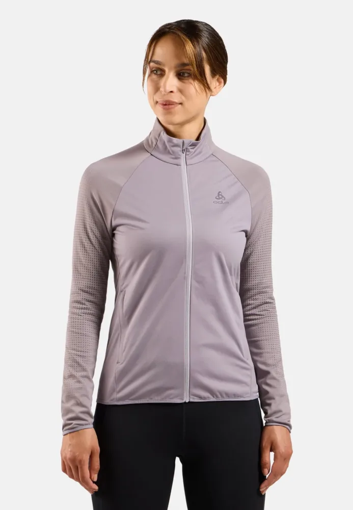 Odlo Zeroweight Warm Hybrid Laufjacke für Damen - Running - lila, S