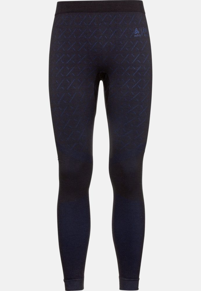 Odlo Slokar Performance Wool Warm Base Layer 3/4 Tights für Herren - Ski & Snow - schwarz, XXL