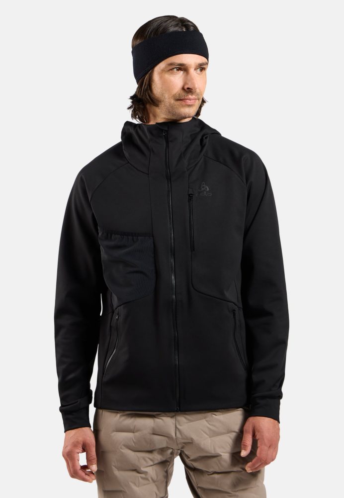 Odlo Zeroweight Windproof X Warm Langlaufjacke für Herren - Skilanglauf - schwarz, S