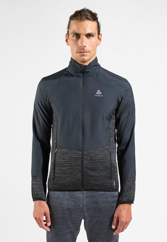 Odlo Essential Insulator Hybrid Laufjacke für Herren - Training, Running - schwarz, S