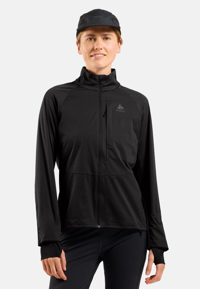Odlo Zeroweight Pro Warm Laufjacke für Damen - Running - schwarz, S