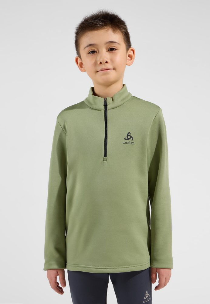 Odlo Berra Mid Layer Half-Zip für Kinder - Ski & Snow - grün, 104