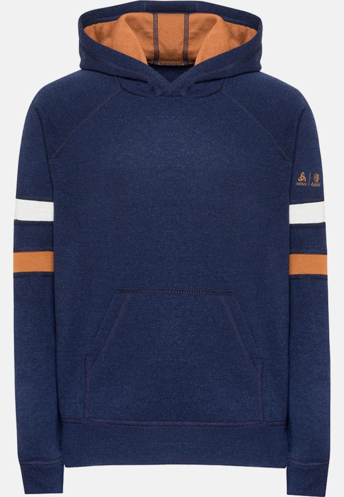 Odlo Espeland Merino 250 Hoodie für Kinder - Abenteuer & Komfort - blau, 104