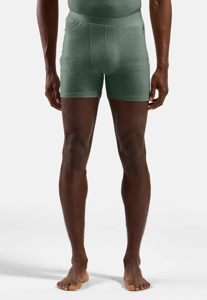 Odlo Merino 160 Boxershorts für Herren - Wandern, Ski & Snow - grün, XL