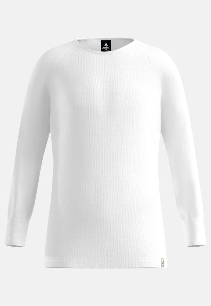 Odlo Active Warm Base Layer Shirt für Kinder - Wandern, Ski & Snow - weiss, 116