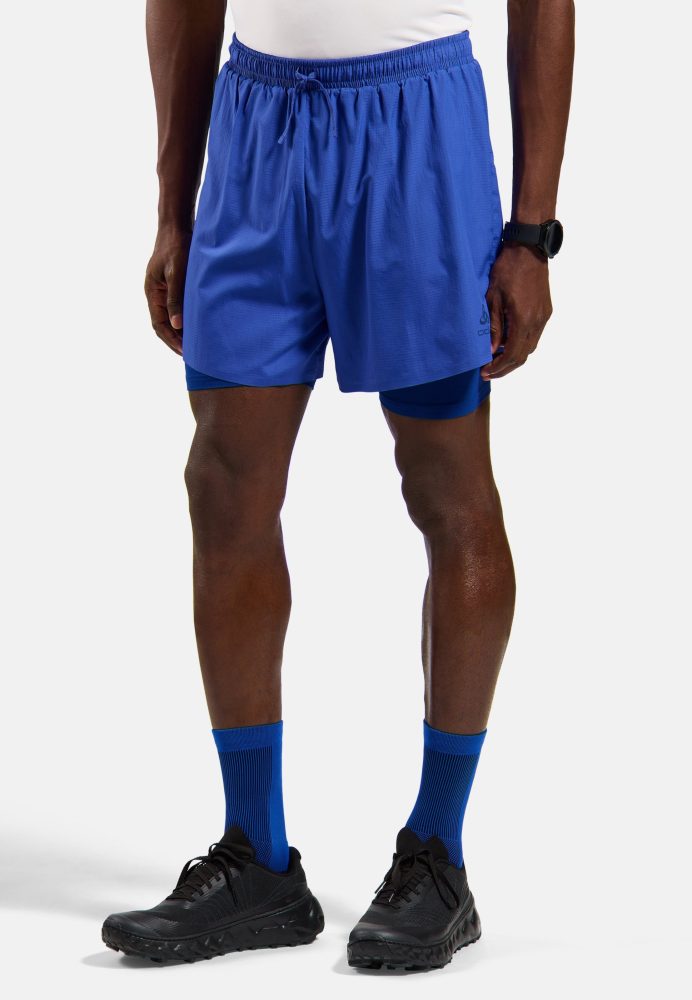 Odlo Zeroweight 5 Inch 2-In-1 Laufshorts für Herren - Training, Running - blau, L