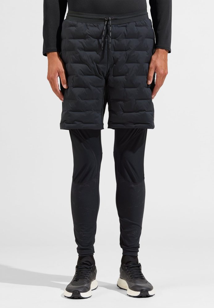 Odlo Zeroweight Insulator Laufshorts für Herren - Skilanglauf, Running - schwarz, XXL