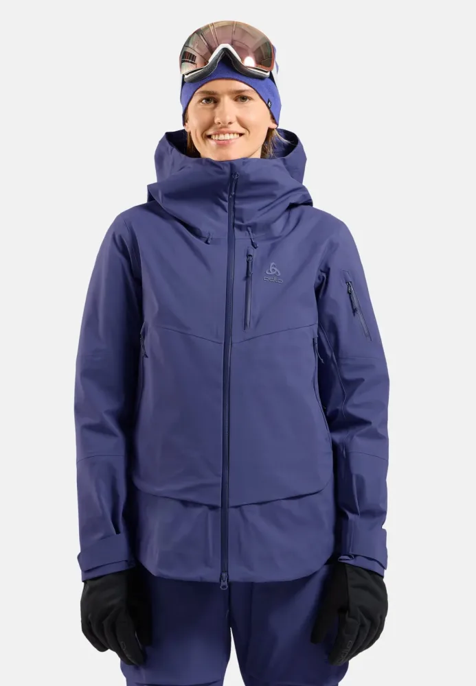 Odlo X-Alp 3L Skijacke für Damen - Ski & Snow - lila, XL