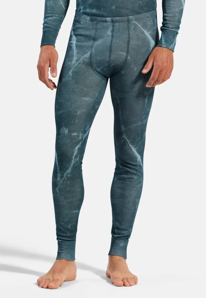 Odlo Active Warm X Frozen Lake Base Layer Tights für Herren - Wandern, Ski & Snow - marineblau, S
