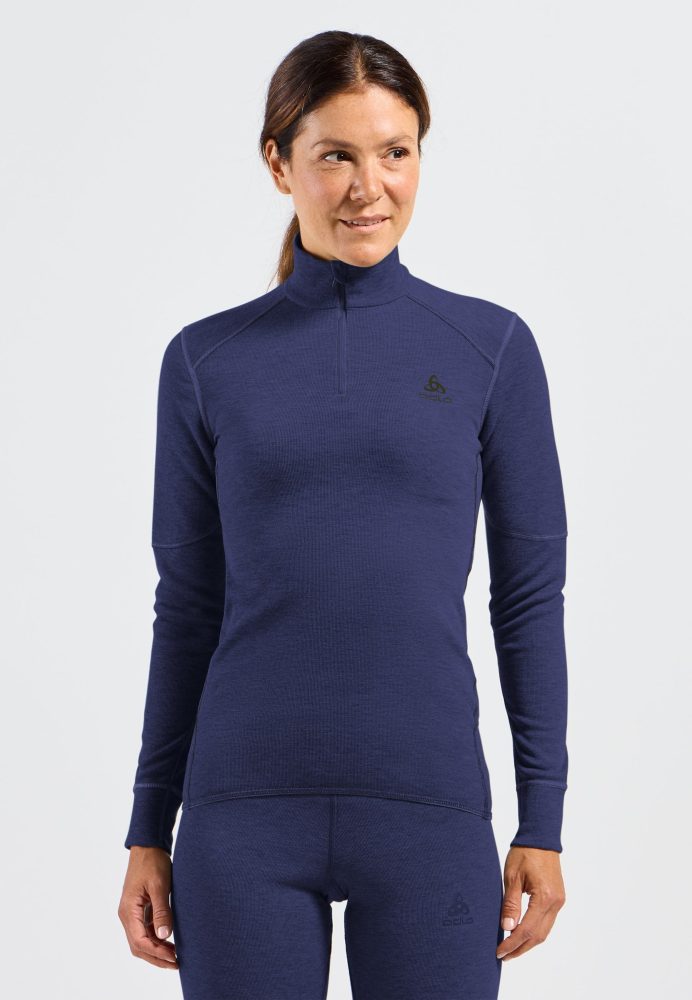 Odlo Active X-Warm Base Layer Half-Zip für Damen - Ski & Snow - lila, S