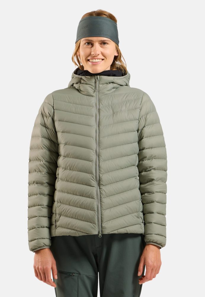 Odlo X-Alp Packable Down Isolationsjacke für Damen - Wandern, Ski & Snow - grün, L