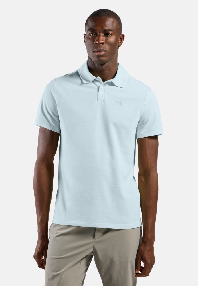 Odlo Essential Solid Poloshirt für Herren - Wandern, Casual Comfort - blau, L