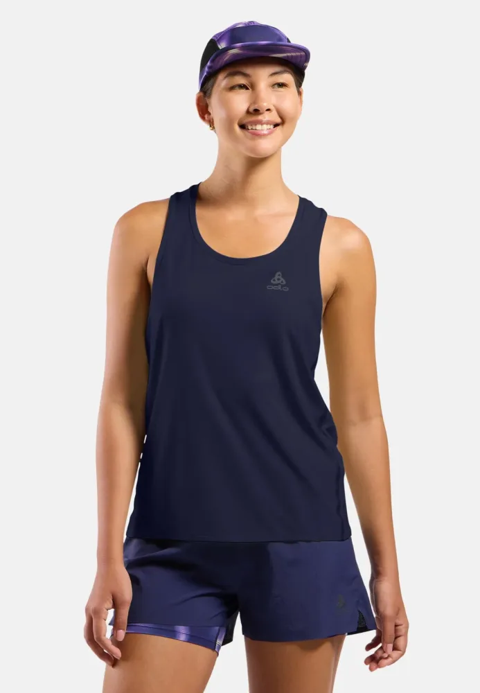 Odlo Zeroweight Chill-Tec Lauf-Tank für Damen - Training, Running - blau, XL