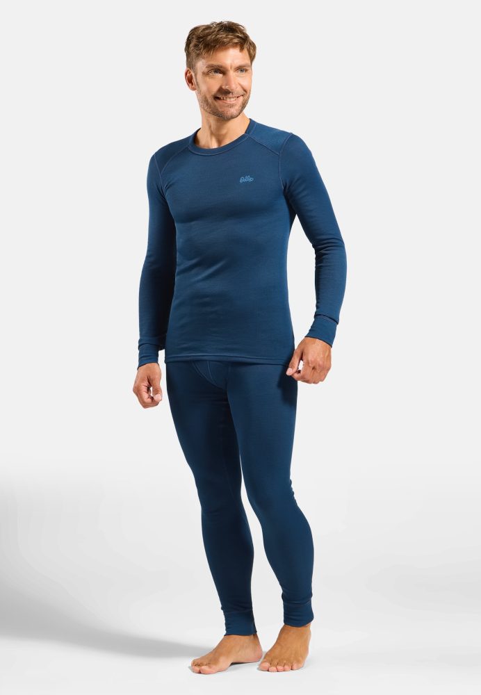 Odlo Active Warm Uni Heritage Base Layer Set für Herren - Wandern, Ski & Snow - marineblau, M