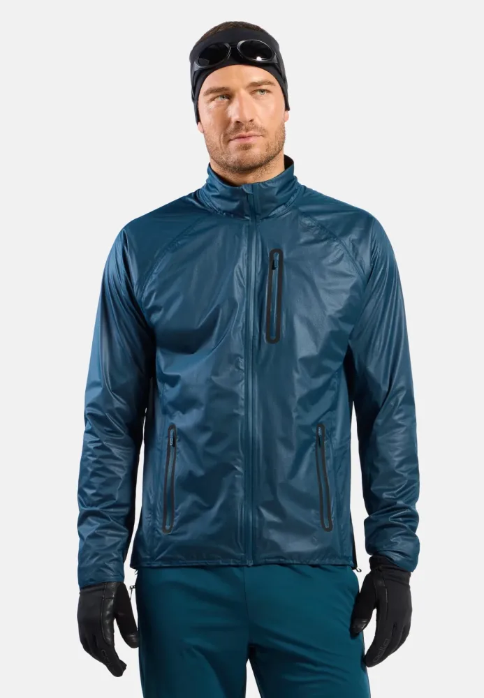 Odlo Zeroweight Dual Dry Waterproof Insulated Langlaufjacke für Herren - Skilanglauf - marineblau, S