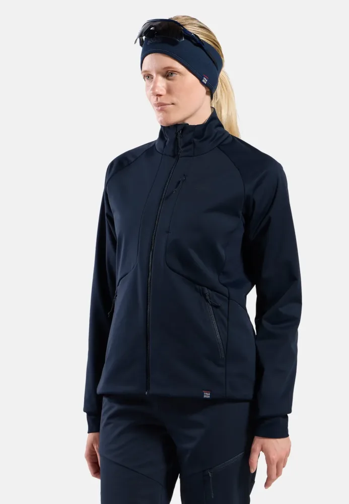 Odlo Zeroweight X-Warm Insulated 80th Anniversary Langlaufjacke für Damen - Skilanglauf - marineblau, XS