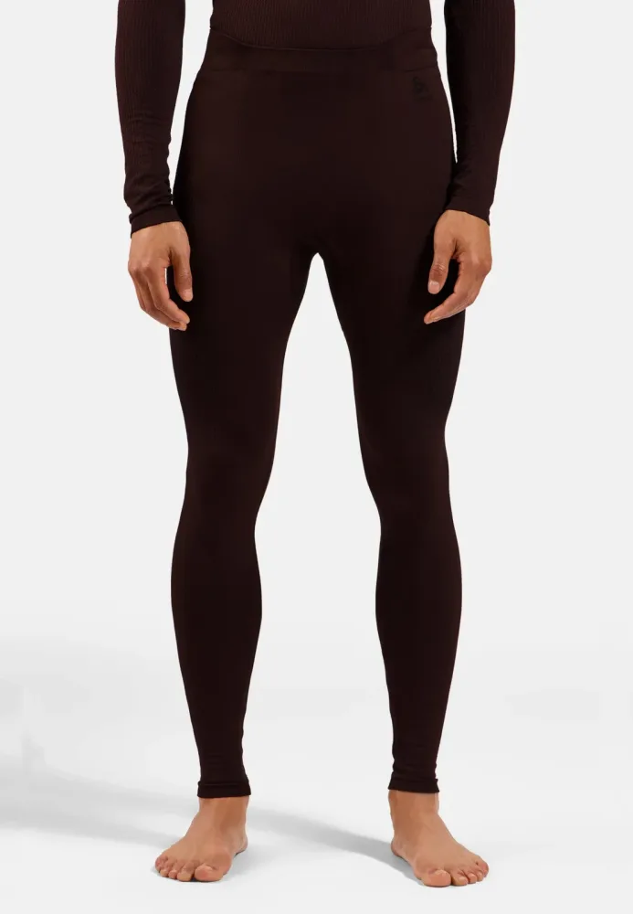 Odlo Performance Warm Base Layer Tights für Herren - Skilanglauf, Ski & Snow - maron, S