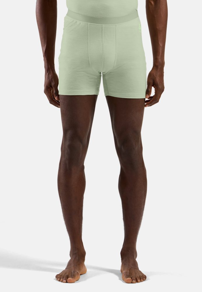 Odlo Merino 160 Boxershorts für Herren - Wandern, Ski & Snow - grün, XXL