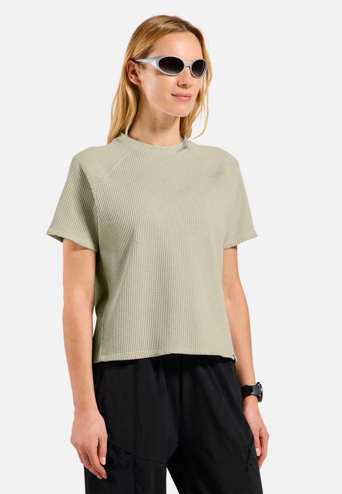 Odlo Cubic T-Shirt für Damen - Wandern, Casual Comfort - grau, XL