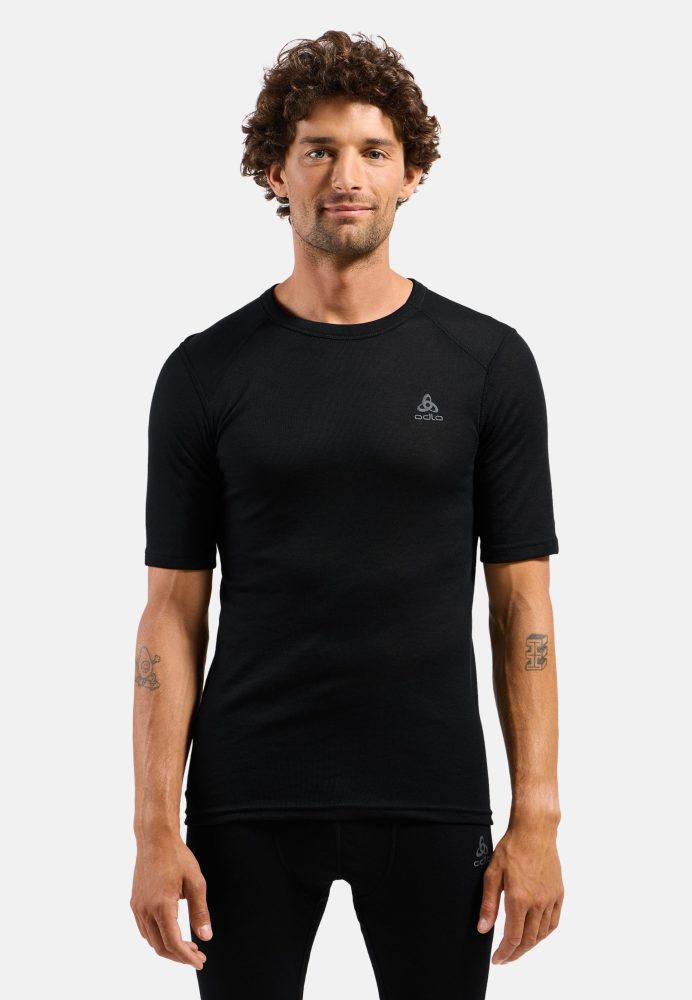 Odlo Active Warm Base Layer T-Shirt für Herren - Wandern, Ski & Snow - schwarz, 3XL