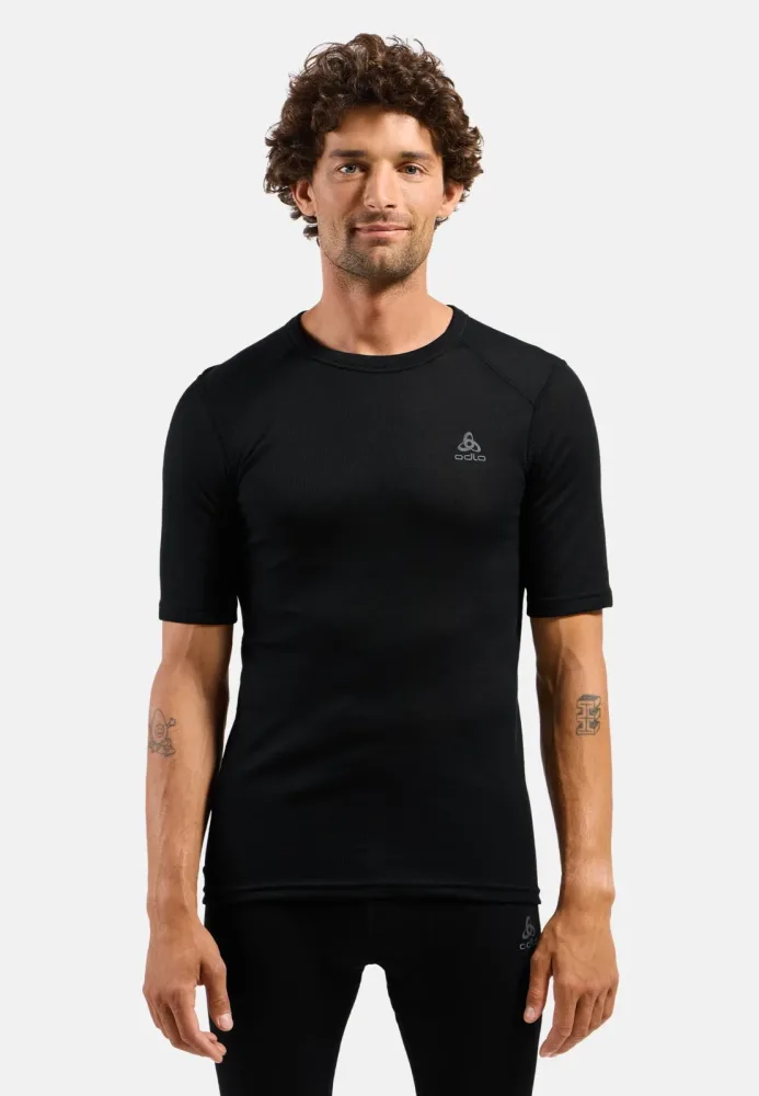 Odlo Active Warm Base Layer T-Shirt für Herren - Wandern, Ski & Snow - schwarz, 3XL
